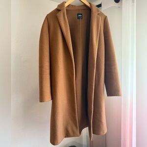 Zara Tan Camel Outerwear Coat Size S